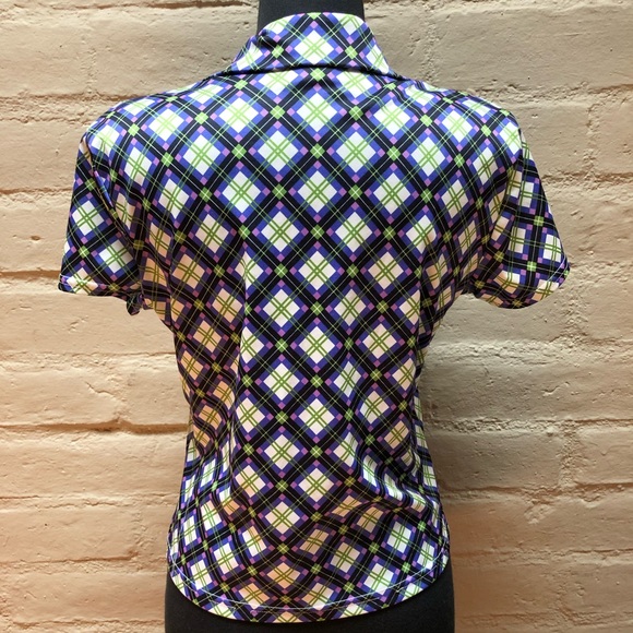 〰️🟣 VTG Geometric Patterned Top🟣〰️ - Picture 4 of 9